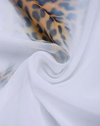 Hvid leopard lang robe