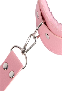 Pink leg & handcuff sæt 