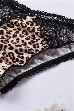 Leopard print & sort blonder hipster trusser