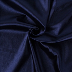 Plussize Lårkort blå Silke kimono m. blonde ærmer